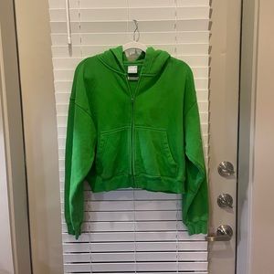 Aritzia Cropped Zip Hoodie